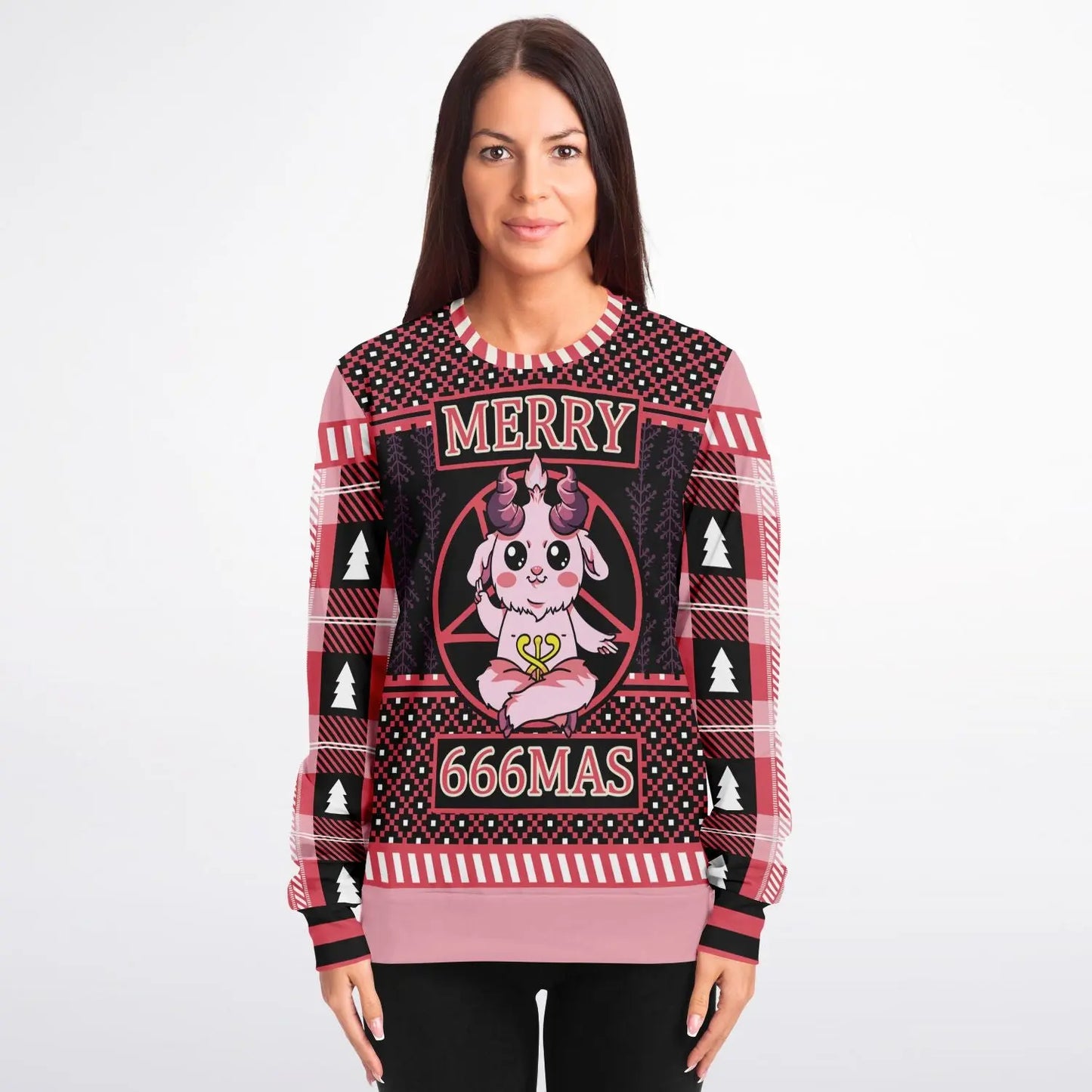 Merry 666mas - Ugly Christmas Sweatshirt Subliminator