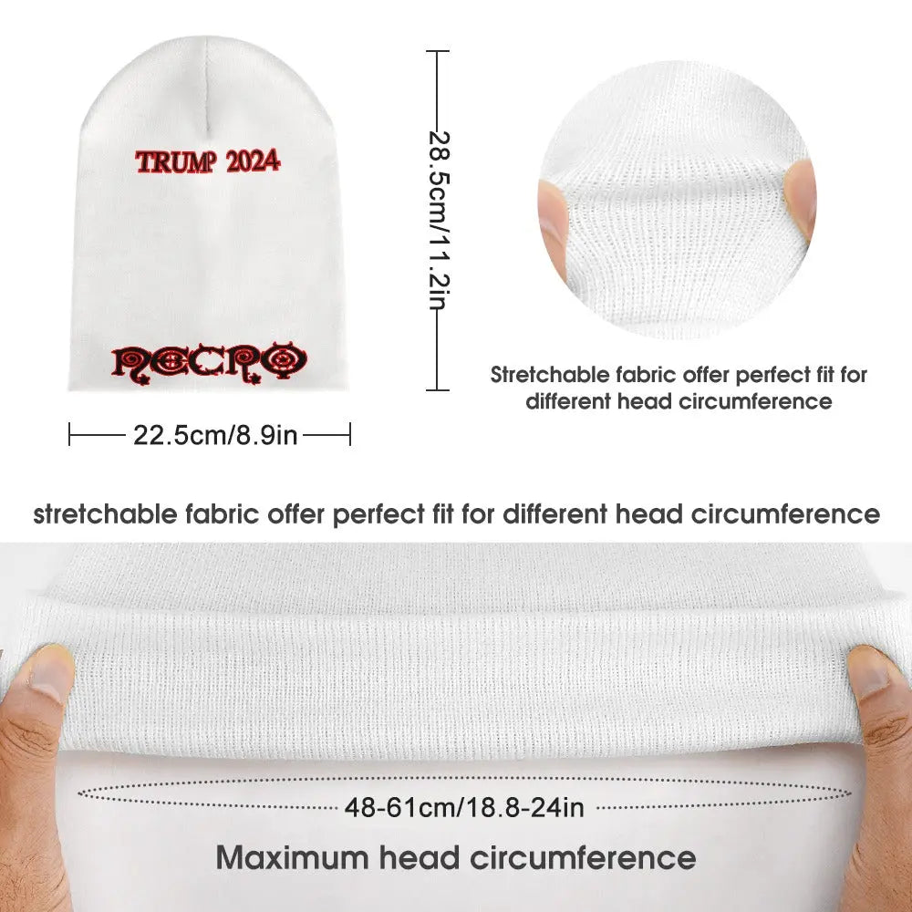 Shot & Lived - Trump/Necro - Full printed knitted hat NECRO SUPER STORE