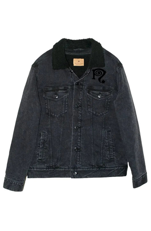 Necro - Black N Symbol - Sherpa Lined Denim Jacket