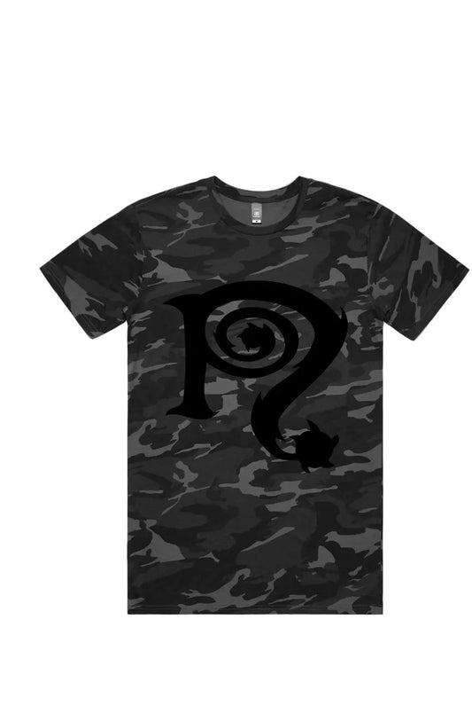 Necro - Black N Symbol - Camo Tee