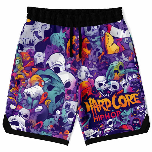 Hardcore Hiphop - Creepy Goons - Basketball Shorts - NECRO SUPER STORE