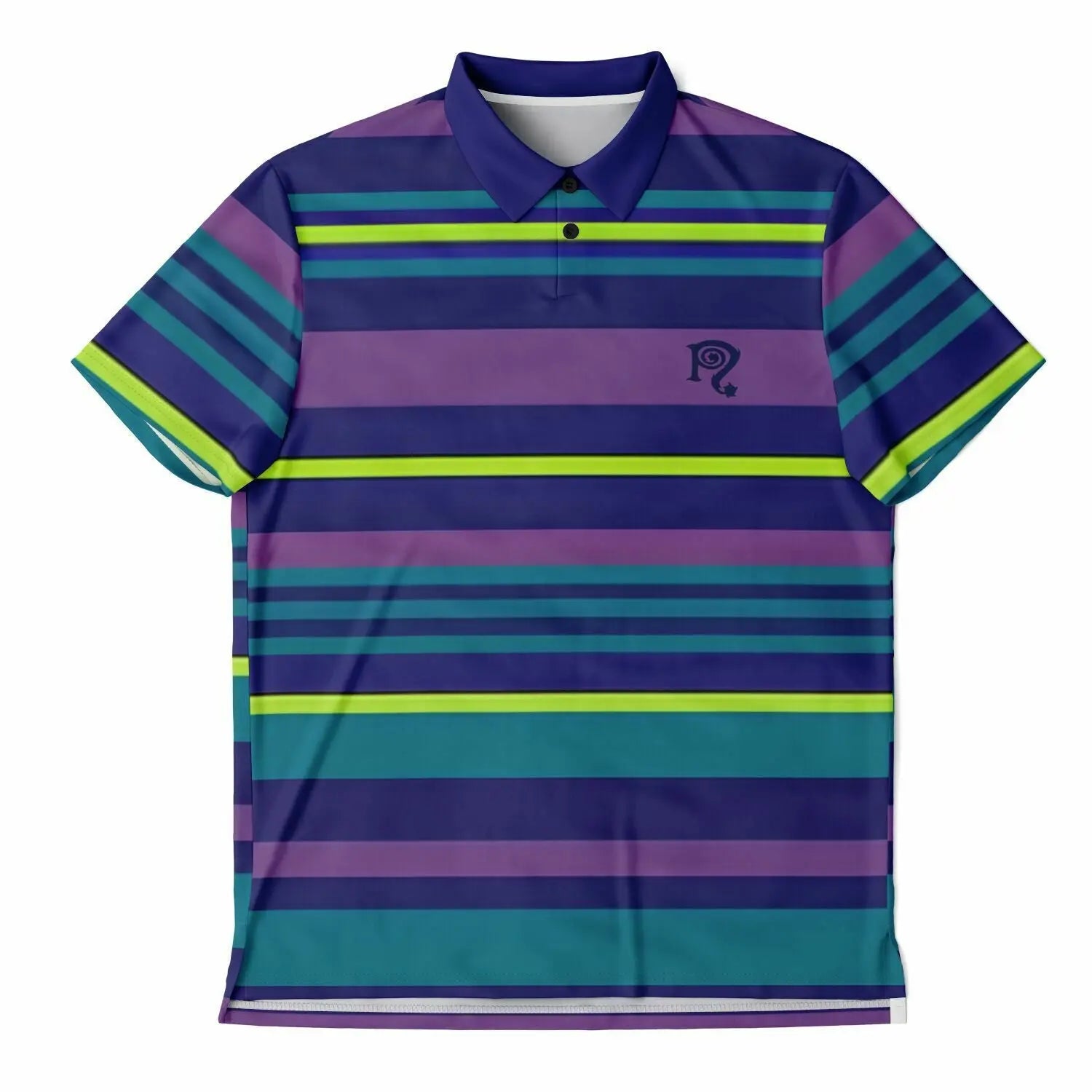 Necro - Midnight Blue/Purple/Dark Green N - Polo Shirt NECRO SUPER STORE