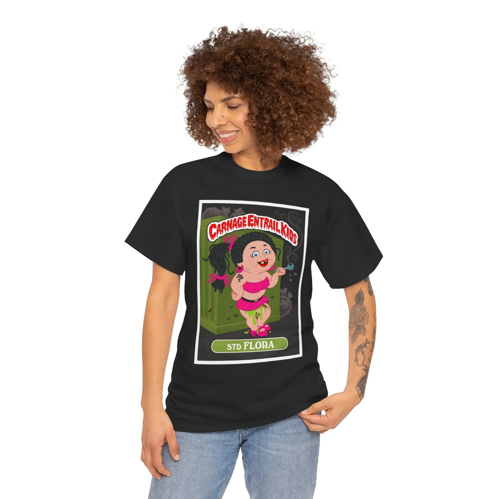 Carnage Entrail Kids - STD Flora - Heavy Cotton Tee - Gilden 5000 Printify