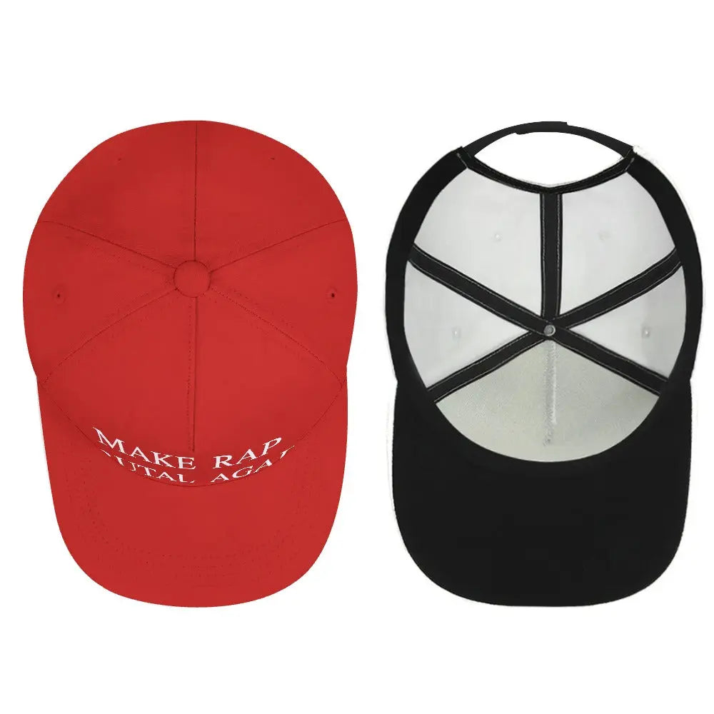 Make Rap Brutal Again - Red Maga - Baseball Cap Inkedjoy