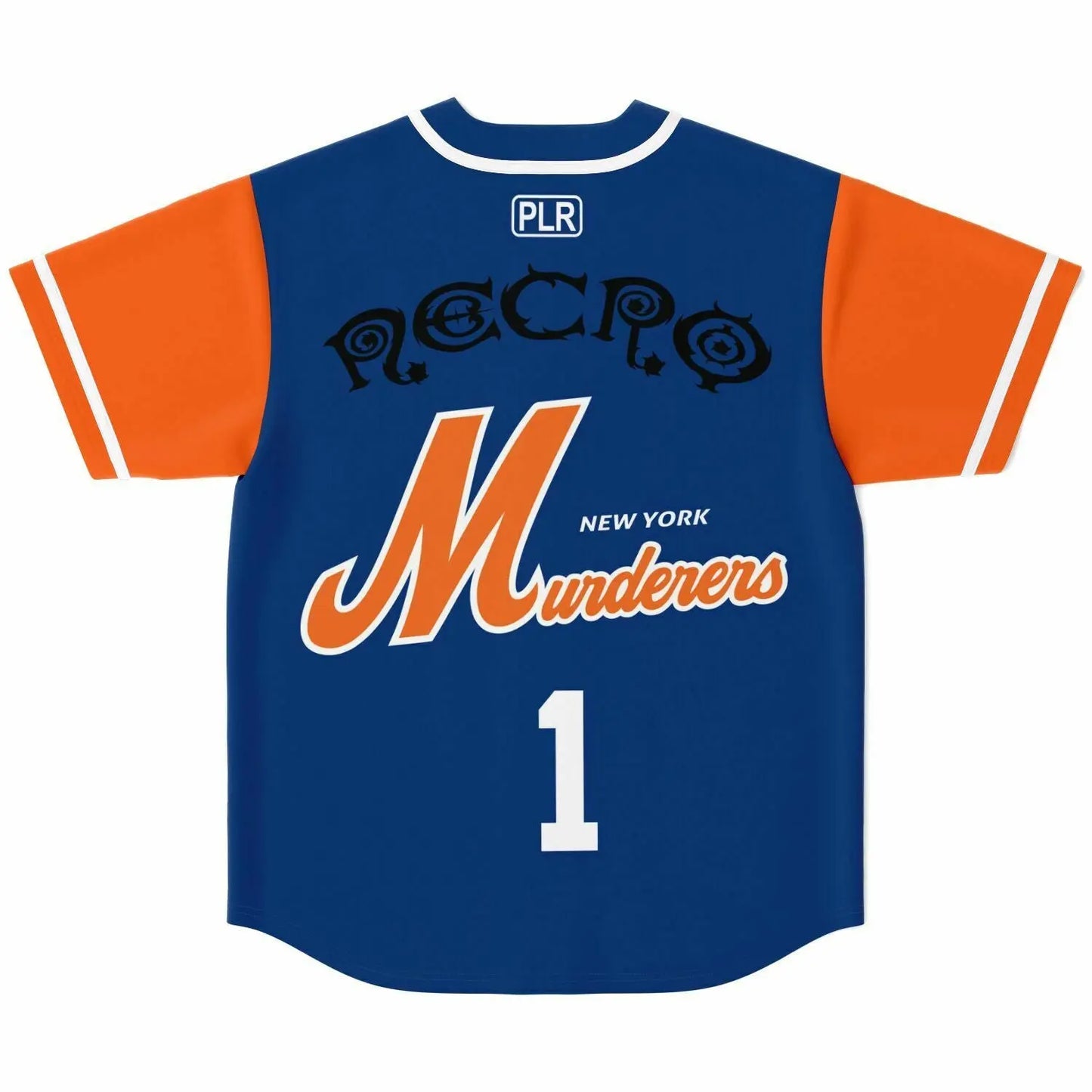 Necro - New York Murderers Blue/Orange 2 - Baseball Jersey NECRO SUPER STORE