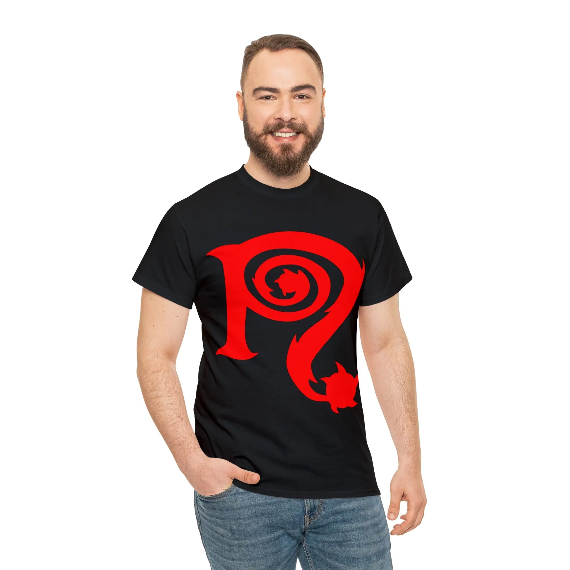 Necro - Red N Symbol  - Heavy Cotton Tee - Gilden 5000 - NECRO SUPER STORE