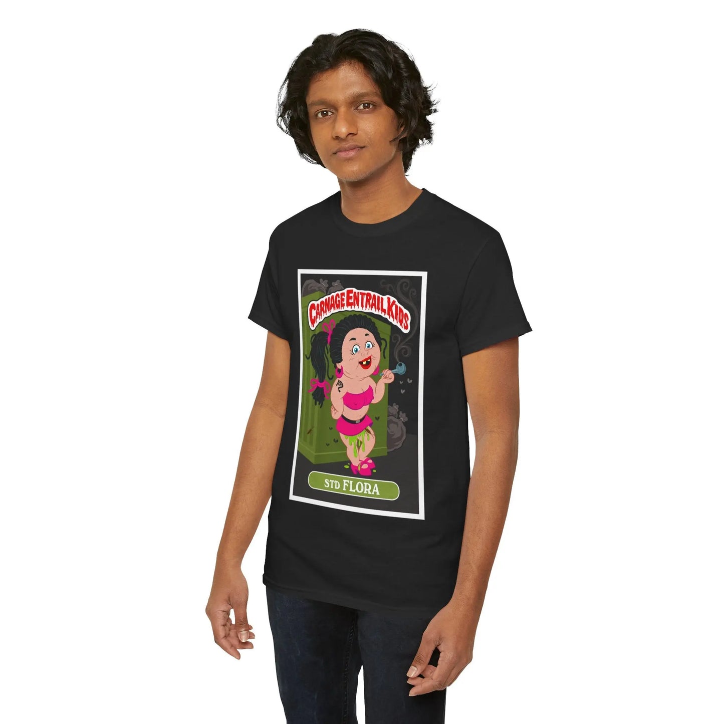 Carnage Entrail Kids - STD Flora - Heavy Cotton Tee - Gilden 5000 Printify