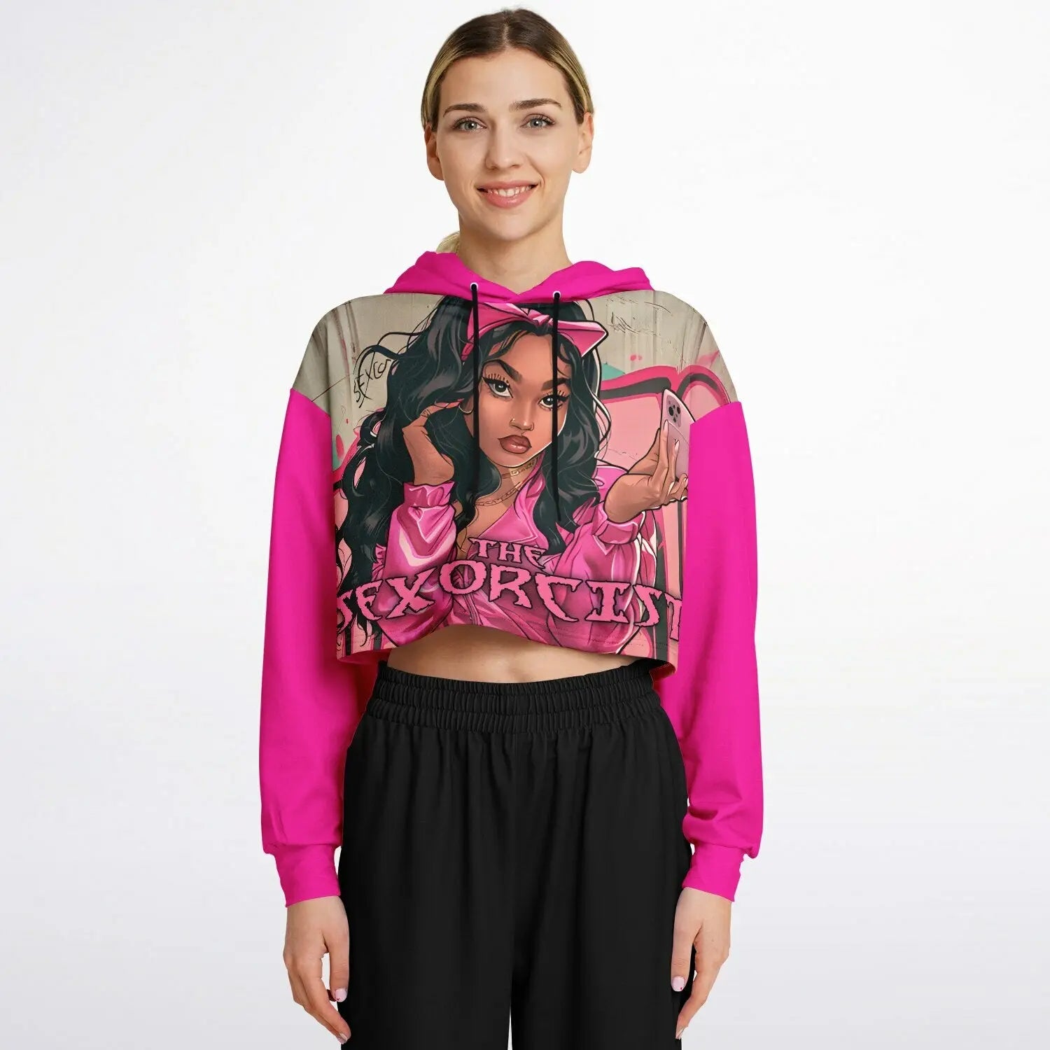 Sexorcist - Fly Latina - Ladies Fashion Dance Hoodie - NECRO SUPER STORE