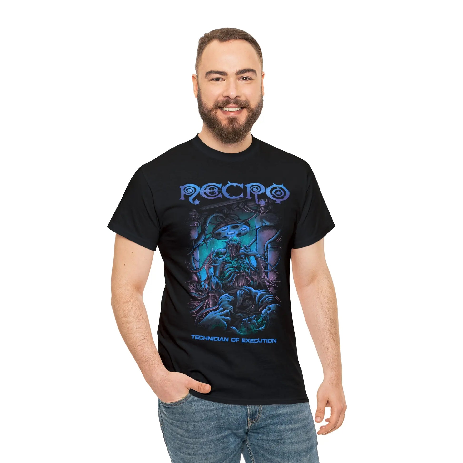 Necro - Technician Of Execution - Heavy Cotton Tee - Gilden 5000 - NECRO SUPER STORE