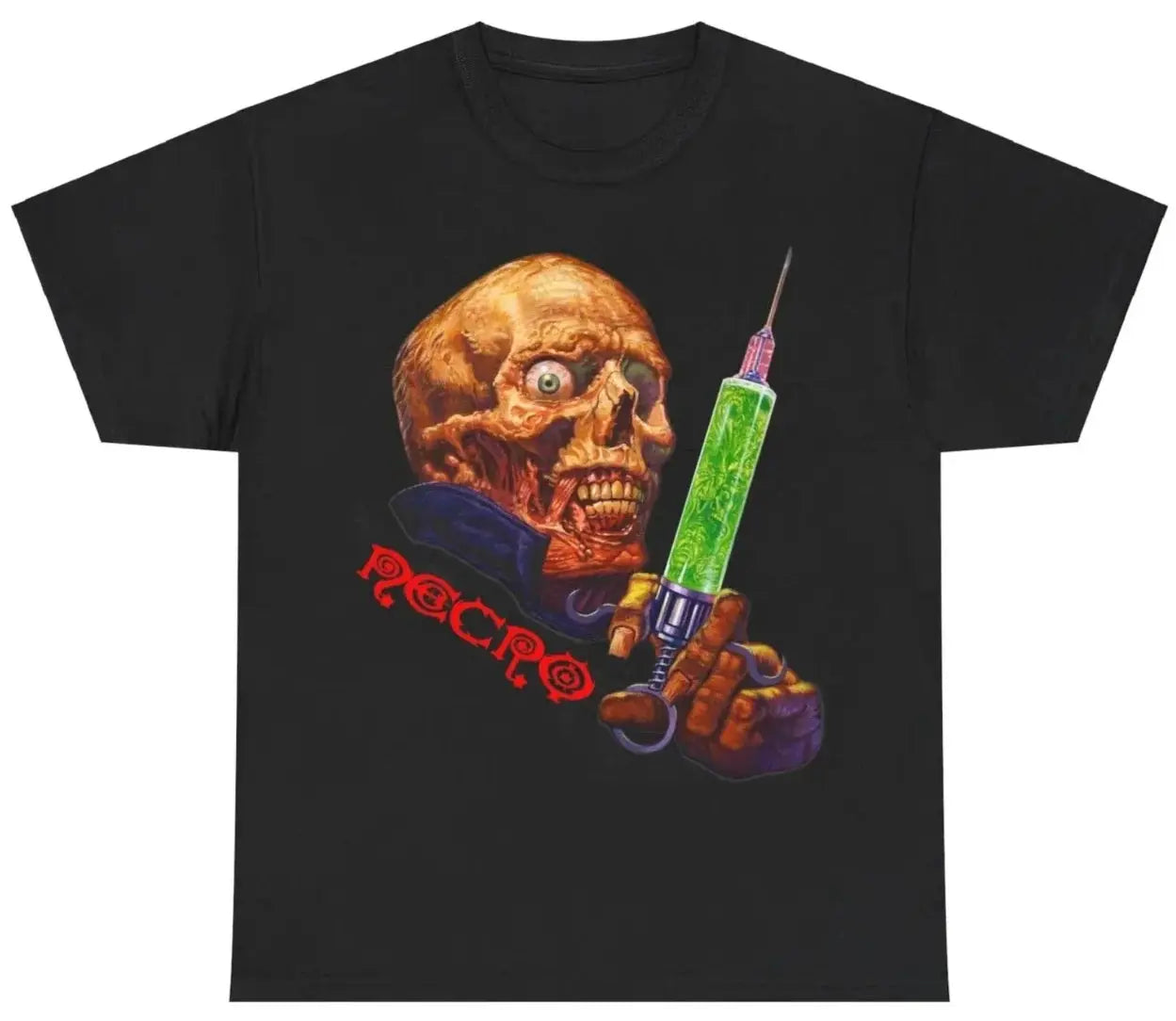 Necro - The Pre-Fix For Death - Heavy Cotton Tee - Gilden 5000 - Black - NECRO SUPER STORE