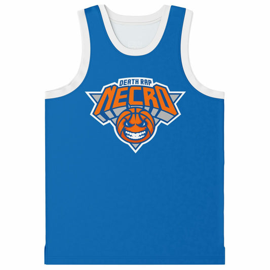 Necro - Knicks Colors - Basketball Jersey