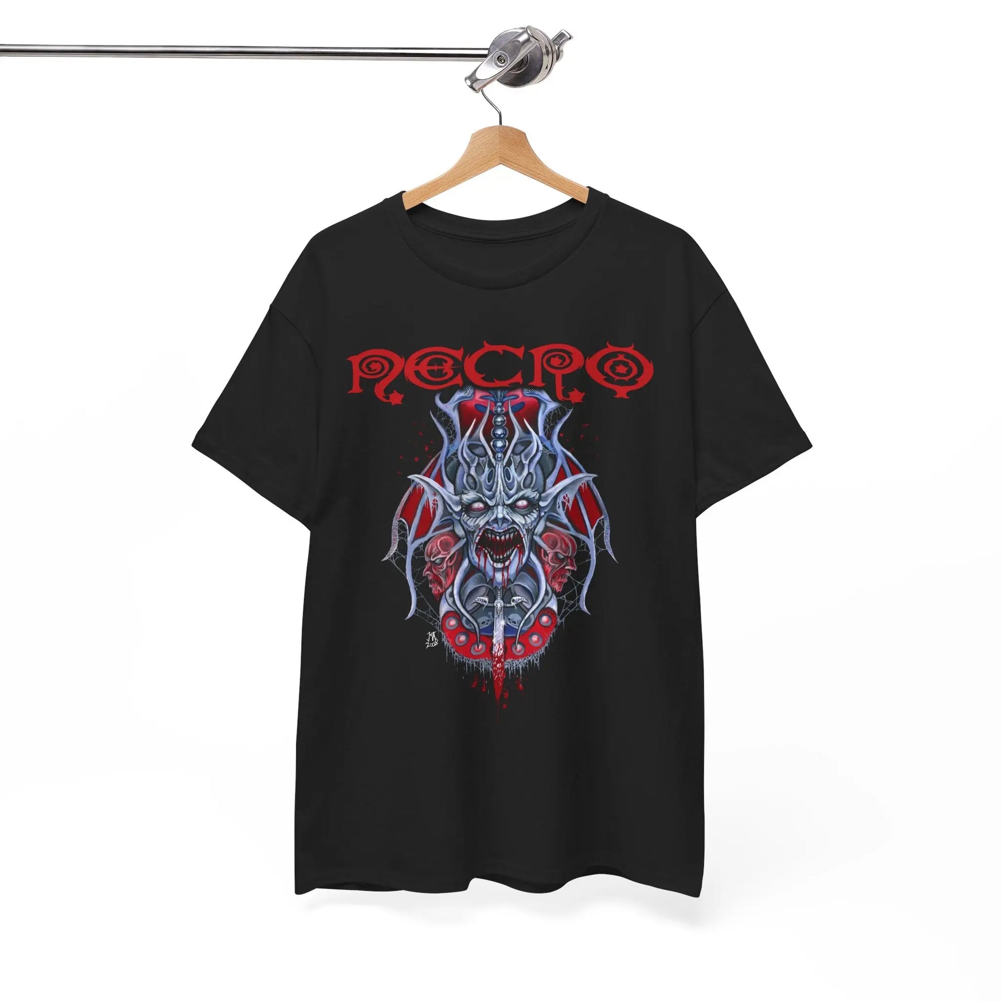 Necro - Demonic Vampire - Heavy Cotton Tee - Gilden 5000 Printify