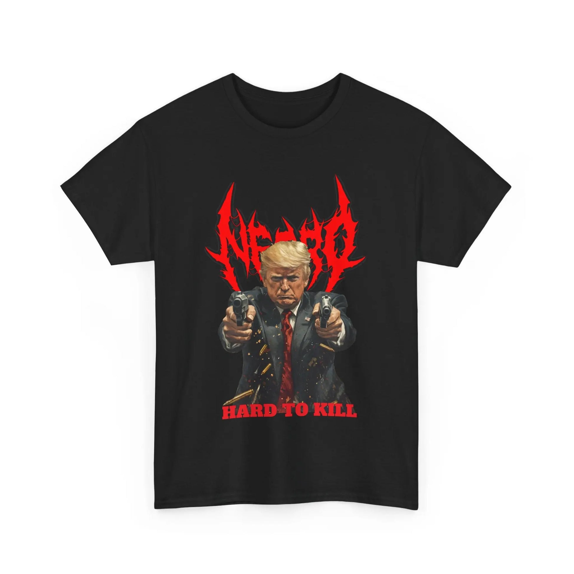 Hard To Kill - Trump/Necro - Heavy Cotton Tee - Gilden 5000 Printify