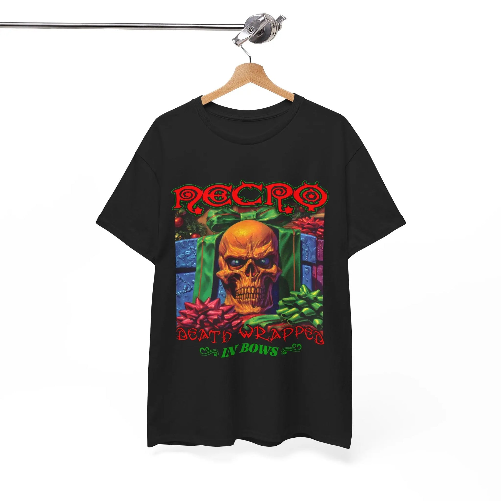 Necro - Death Wrapped In Bows - Heavy Cotton Tee - Gilden 5000 Printify