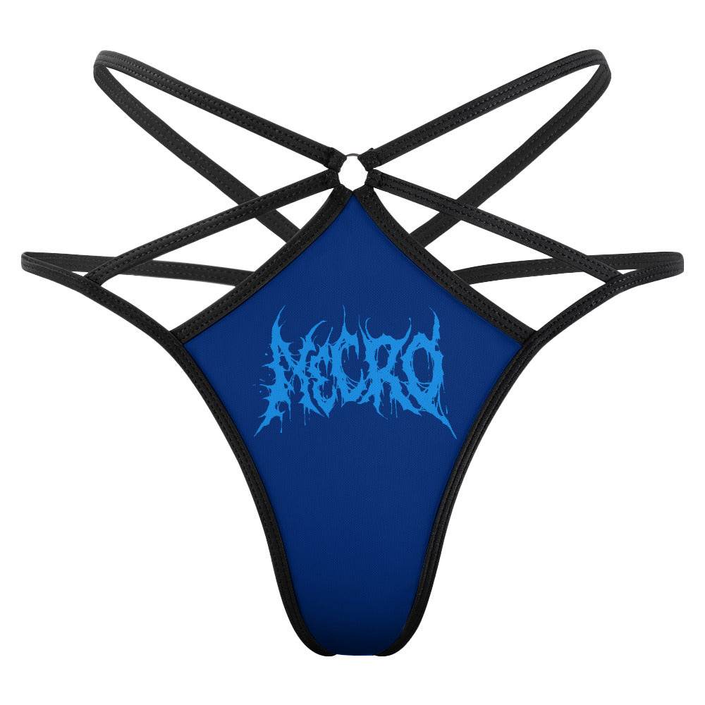 Necro - Light Blue Death Metal Logo - Panties