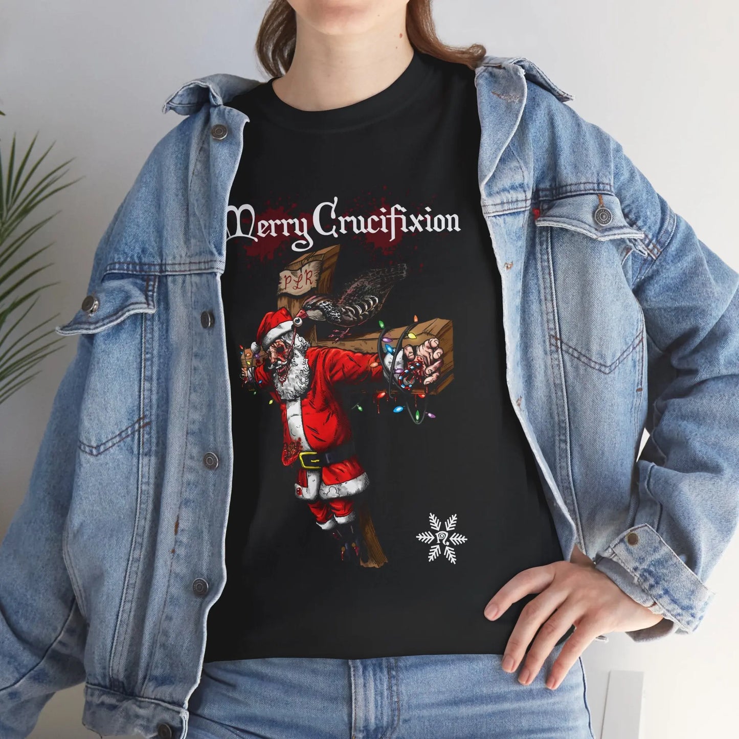 Merry Crucifixion - Heavy Cotton Tee - Gilden 5000 Printify