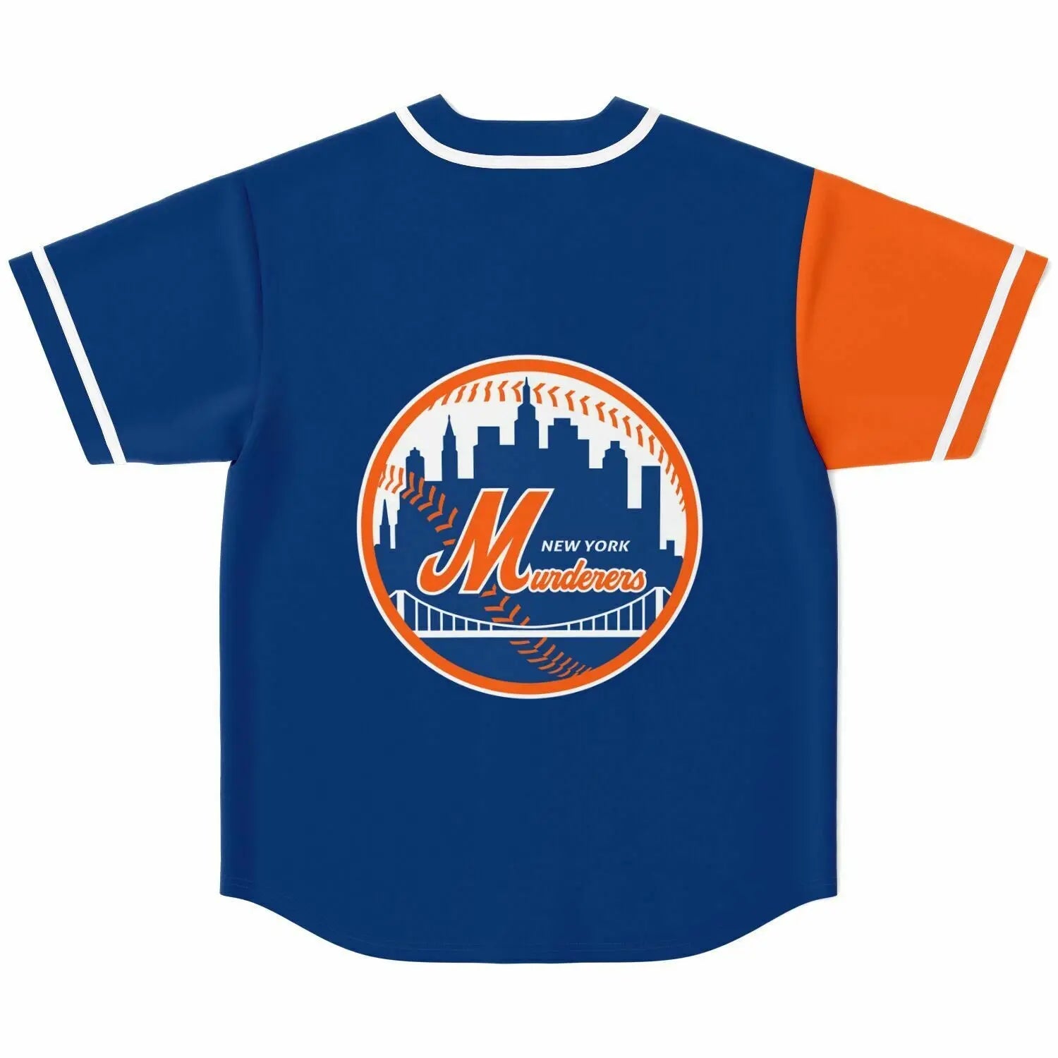 Necro - New York Murderers Orange/Blue - Baseball Jersey NECRO SUPER STORE