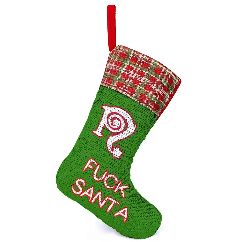 Fuck Santa - Christmas stocking Inkedjoy