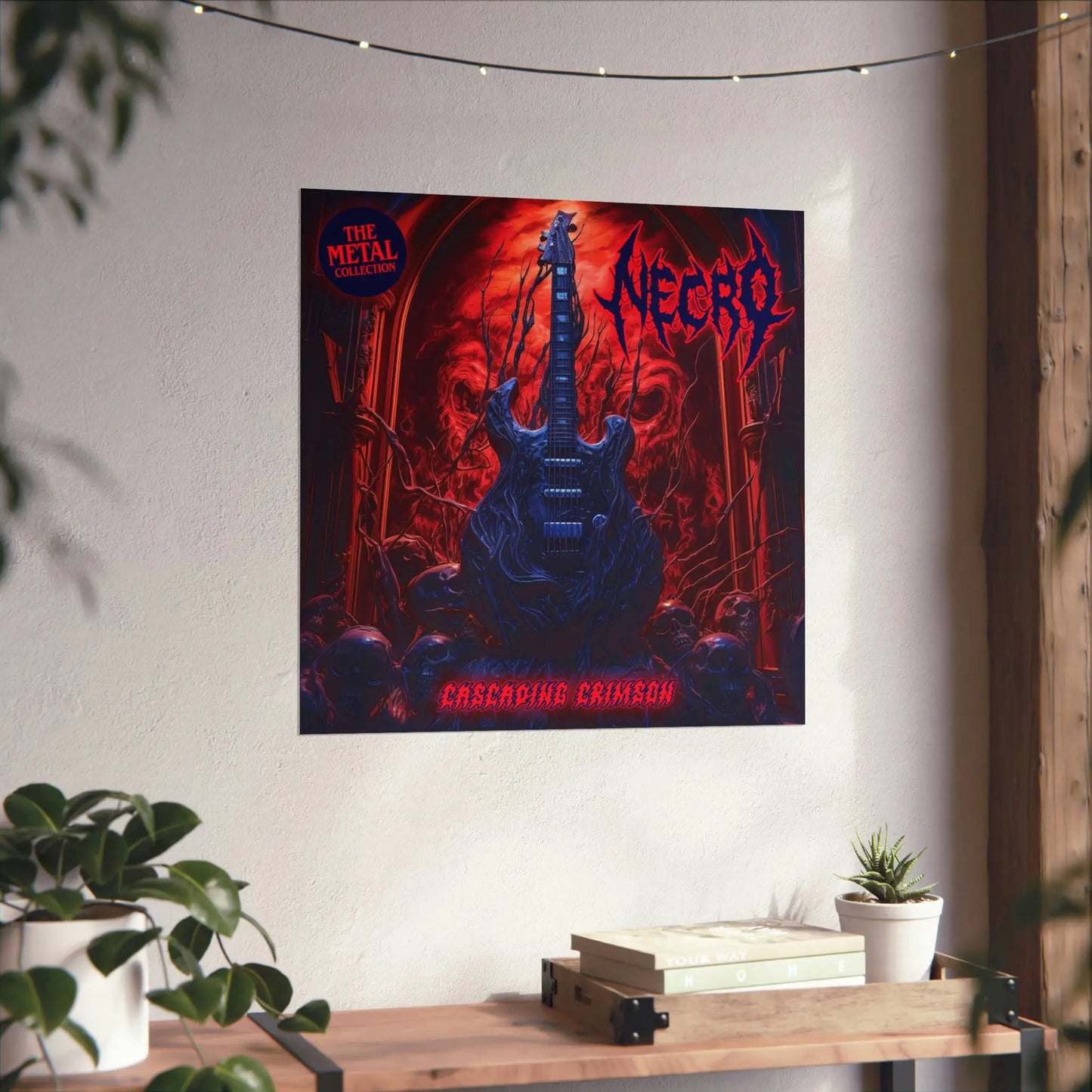 Necro - Cascading Crimson - Poster - NECRO SUPER STORE