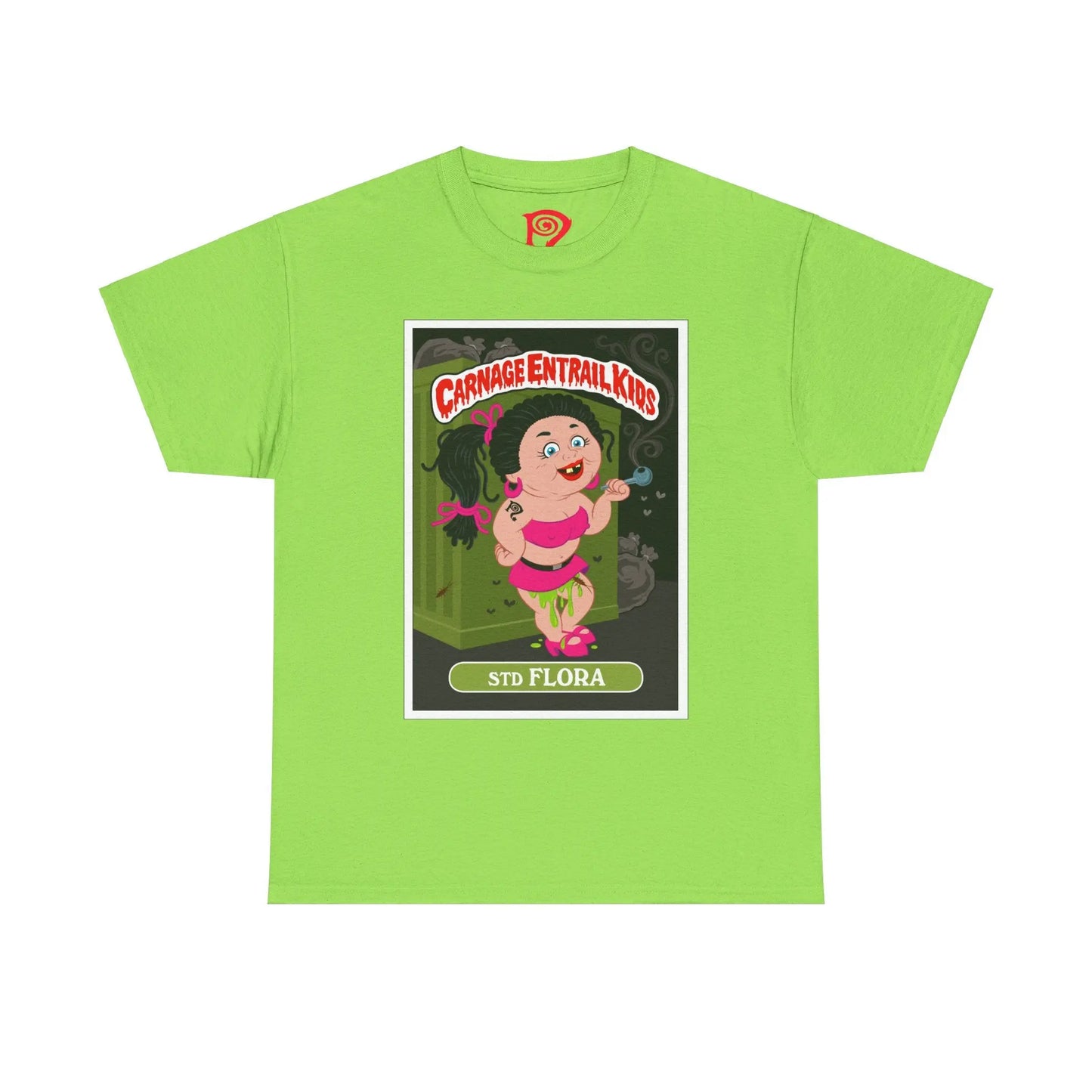 Carnage Entrail Kids - STD Flora - Heavy Cotton Tee - Gilden 5000 Printify