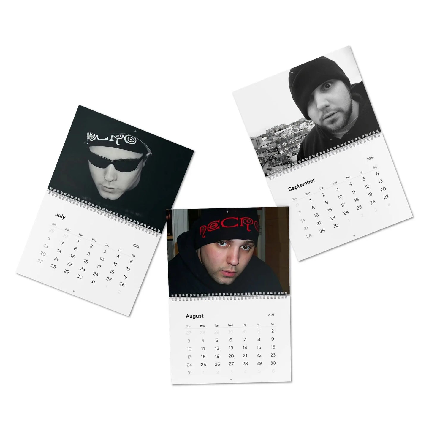 Necro - Solo Pictures - Wall Calendar (2025) Printify