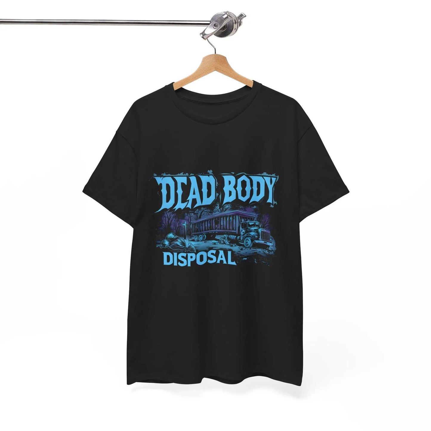 Necro - Dead Body Disposal - Heavy Cotton Tee - Gilden 5000 - Black NECRO SUPER STORE