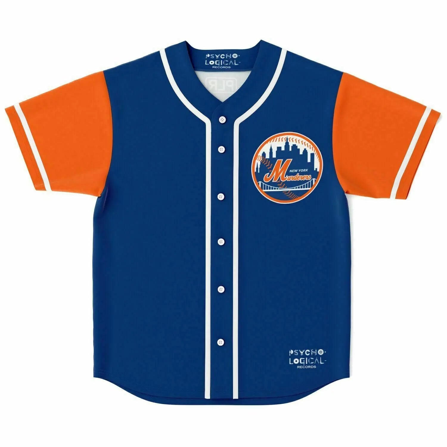 Necro - New York Murderers Blue/Orange 2 - Baseball Jersey NECRO SUPER STORE