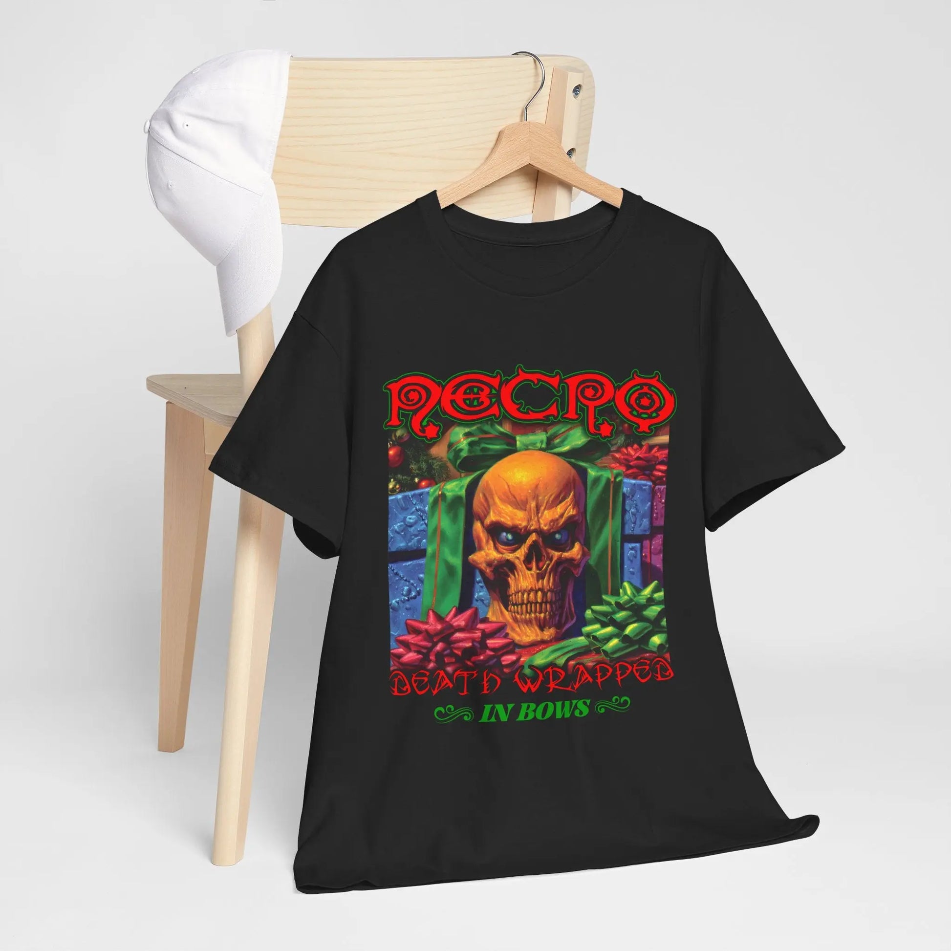 Necro - Death Wrapped In Bows - Heavy Cotton Tee - Gilden 5000 Printify