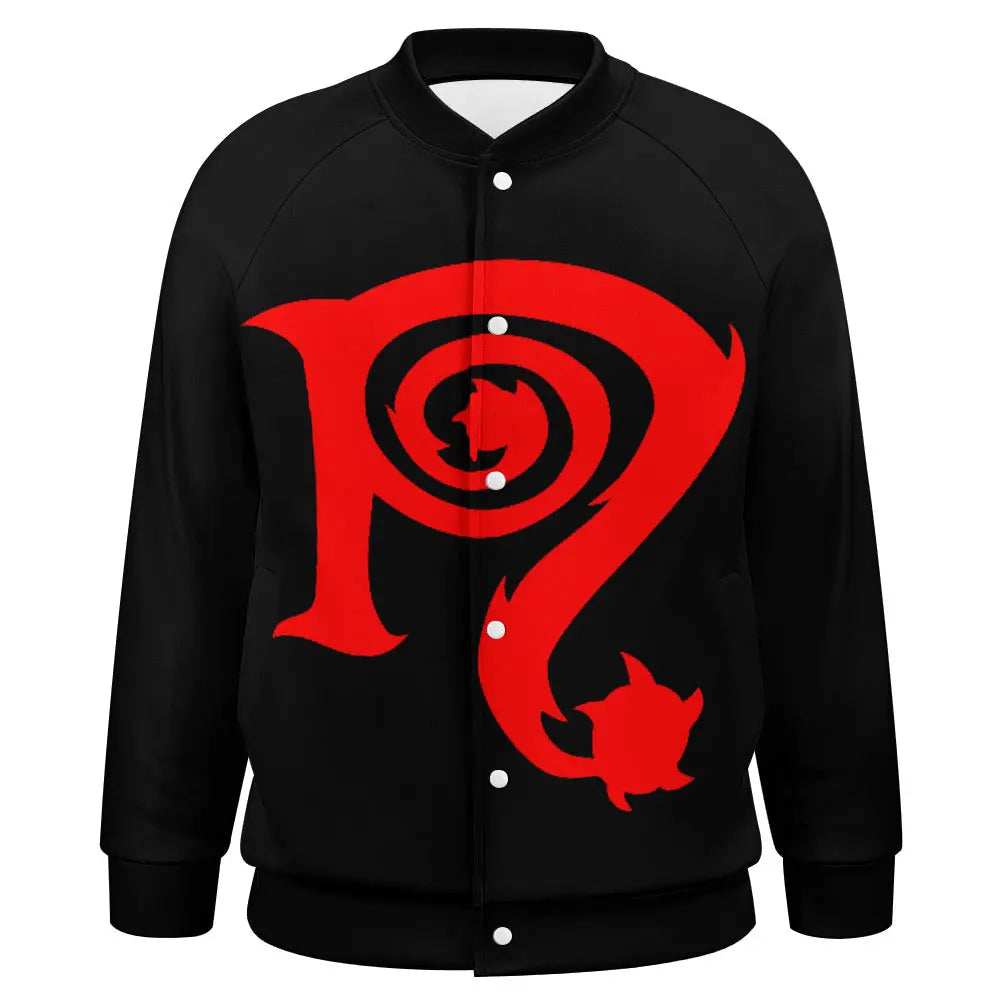 Necro - Red N - Baseball Jacket Uniform for Men's NECRO SUPER STORE