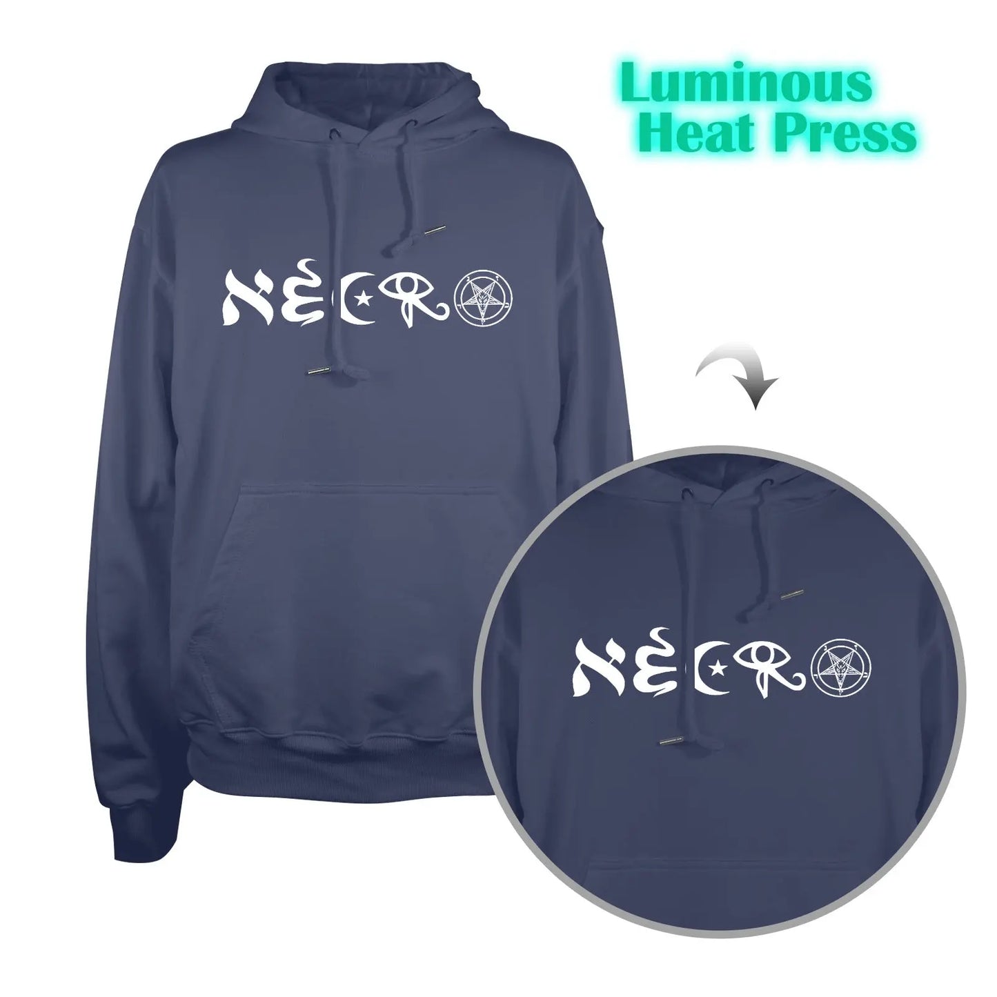 Men's Glow in the Dark Hoodie interestprint