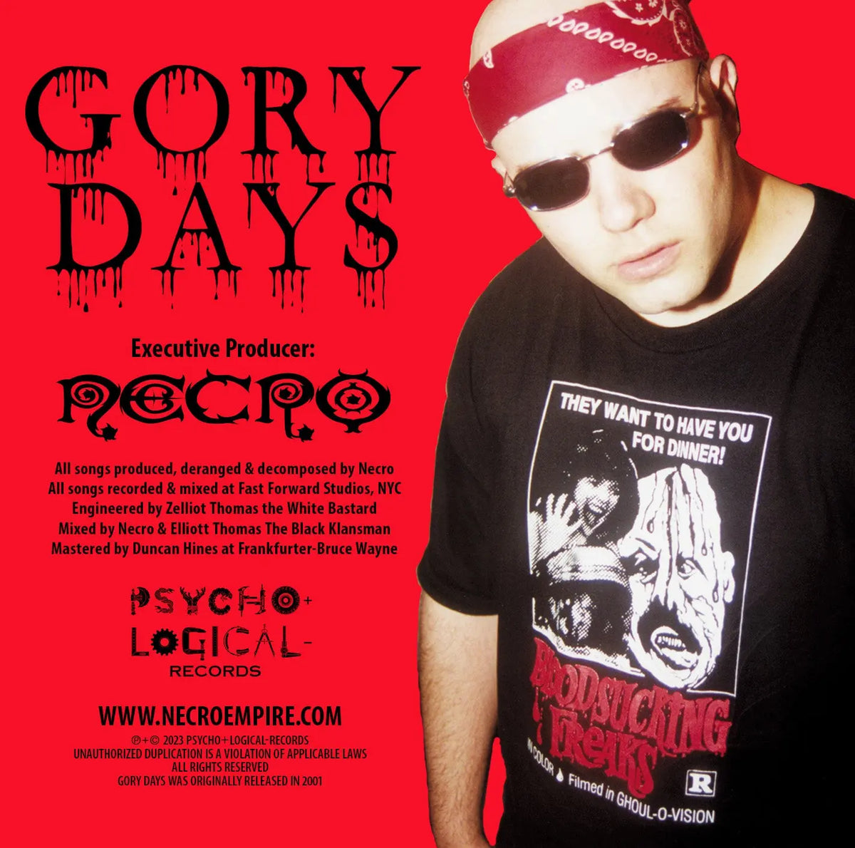 NECRO - Gory Days CD – NECRO SUPER STORE