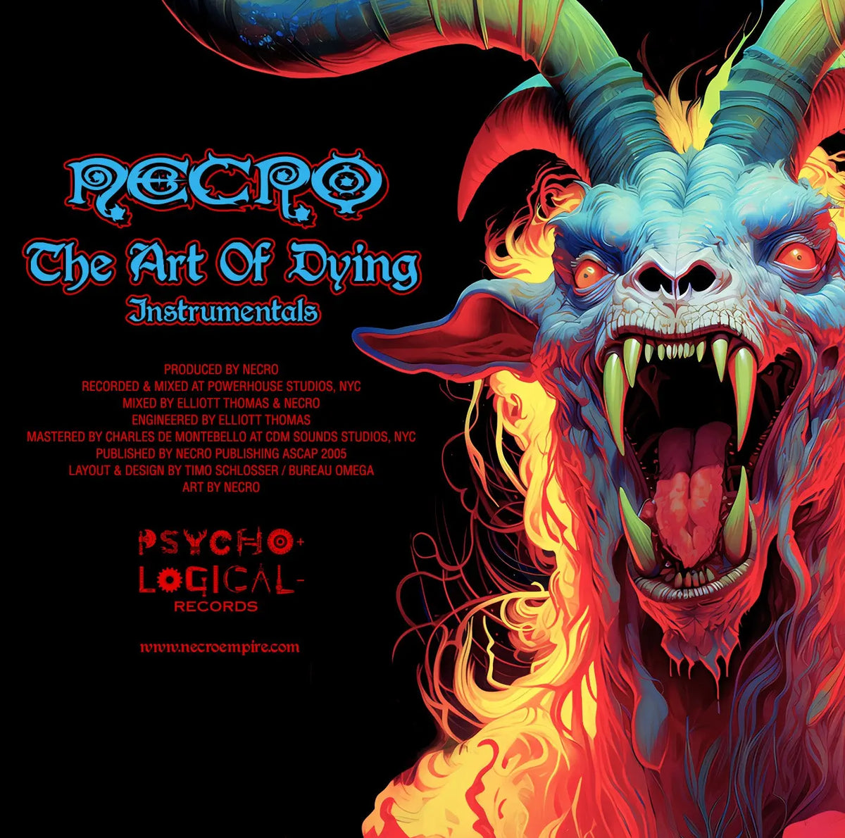 Necro Rapper Artwork NECRO - The Art Of Dying - Instrumentals CD - NECRO SUPER STORE – NECRO ...