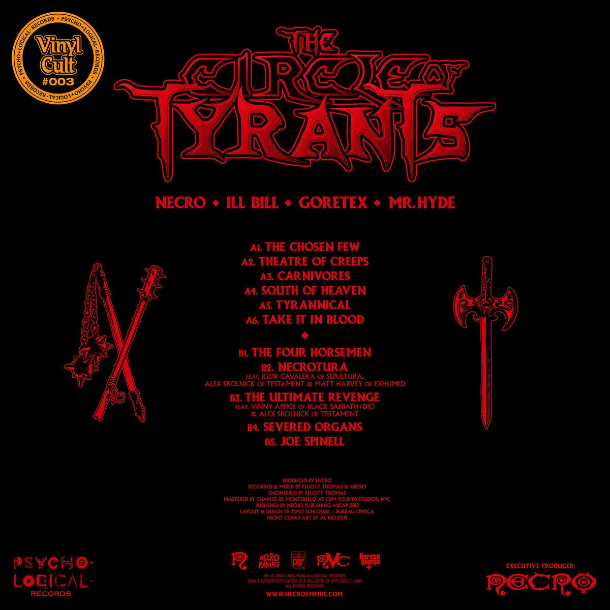 The Circle Of Tyrants - Vinyl Album – NECRO SUPER STORE