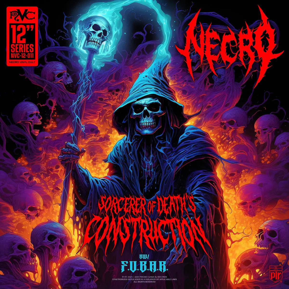 NECRO - Sorcerer Of Death's Construction / F.U.B.A.R. 12" Vinyl Single NECRO SUPER STORE