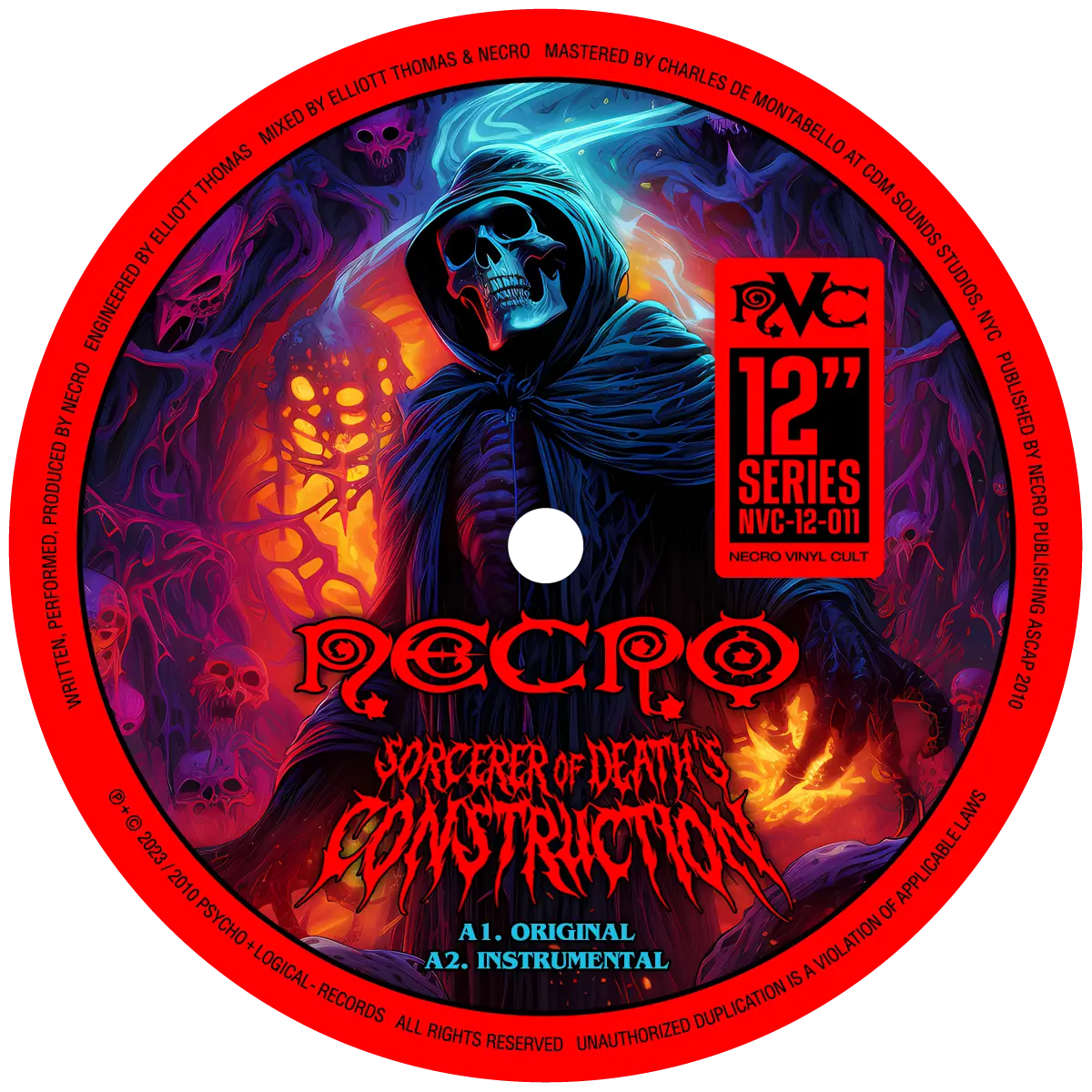 NECRO - Sorcerer Of Death's Construction / F.U.B.A.R. 12" Vinyl Single NECRO SUPER STORE