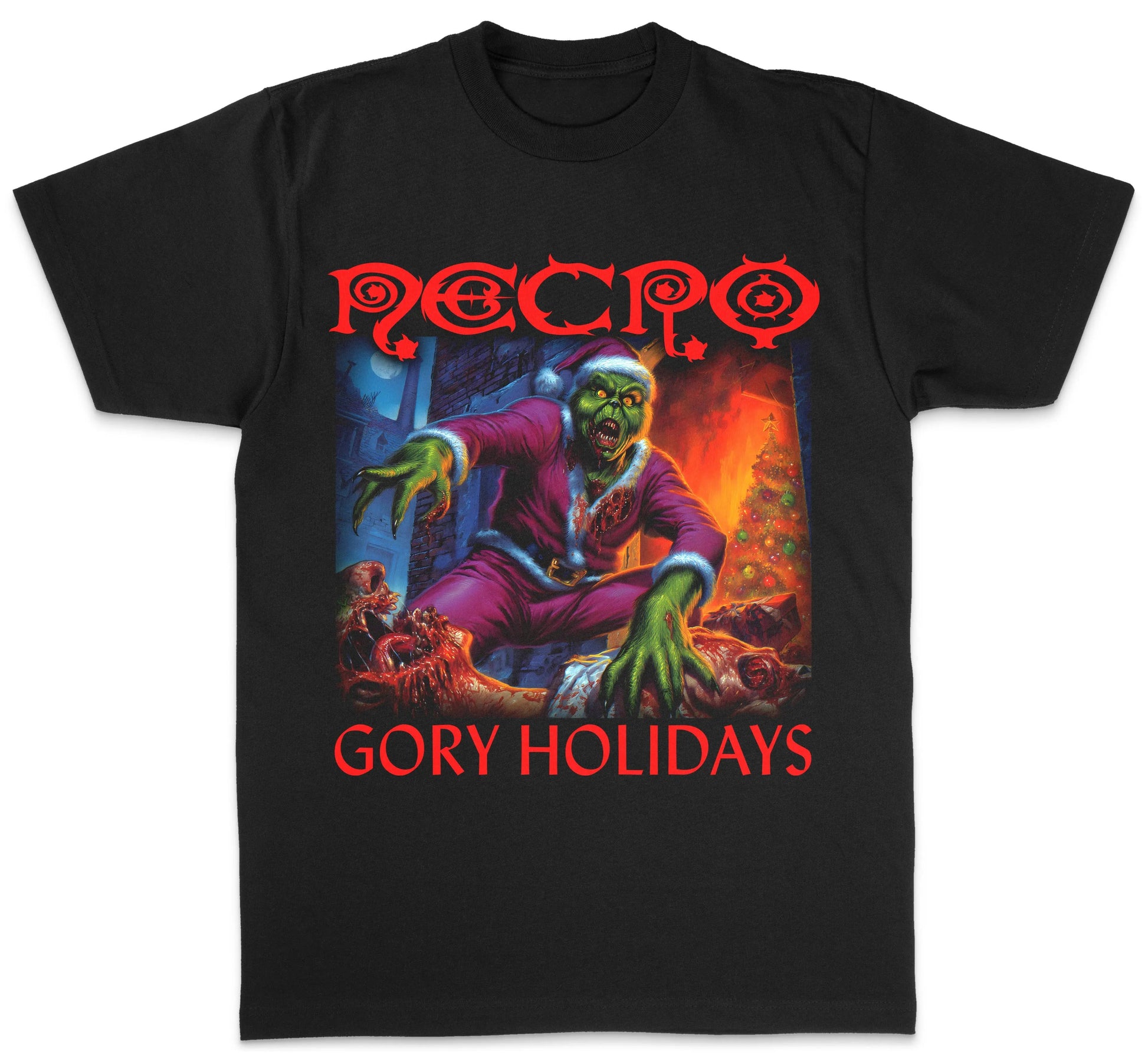 Necro - Gory Holidays - Heavy Cotton Tee - Gilden 5000 NECRO SUPER STORE