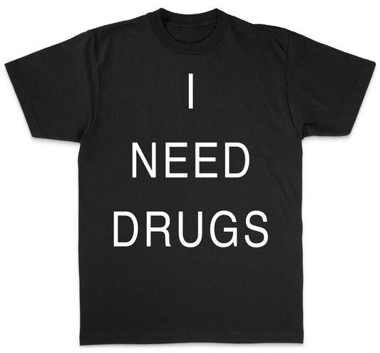 Necro - I Need Drugs OG Shirt - Heavy Cotton Tee - Gilden 5000 NECRO SUPER STORE