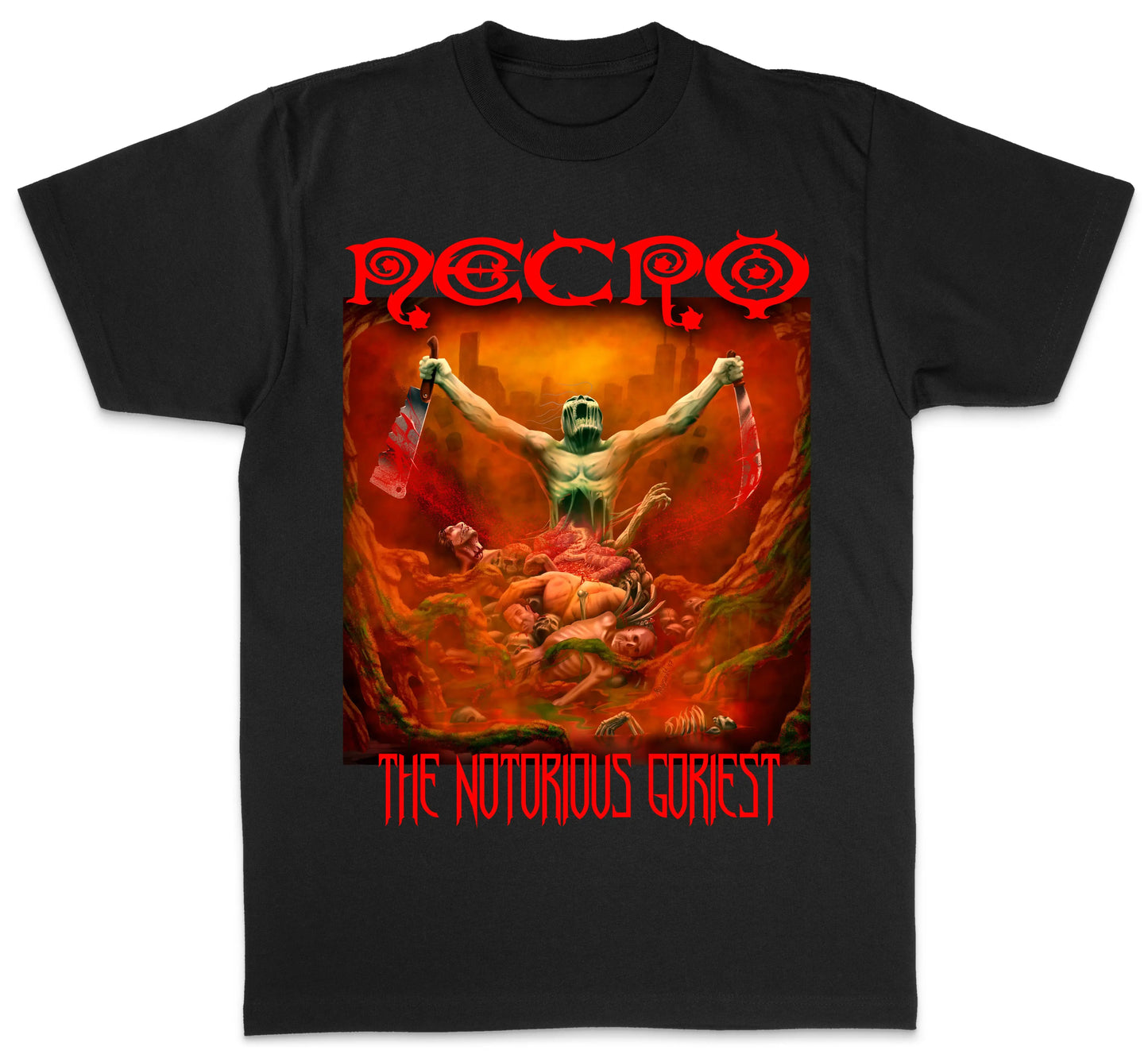 Necro - The Notorious Goriest - Heavy Cotton Tee - Gilden 5000 Printify