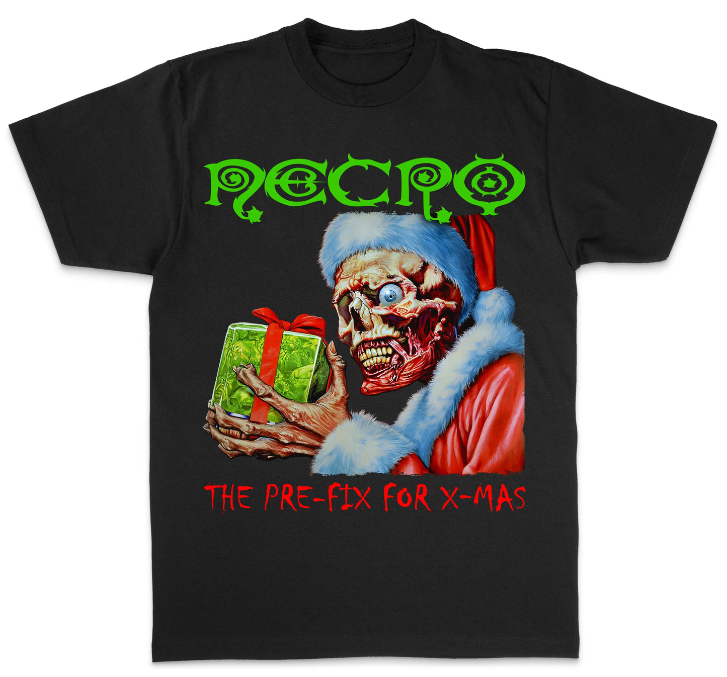 Necro - The Pre-Fix For X-Mas - Heavy Cotton Tee - Gilden 5000 NECRO SUPER STORE