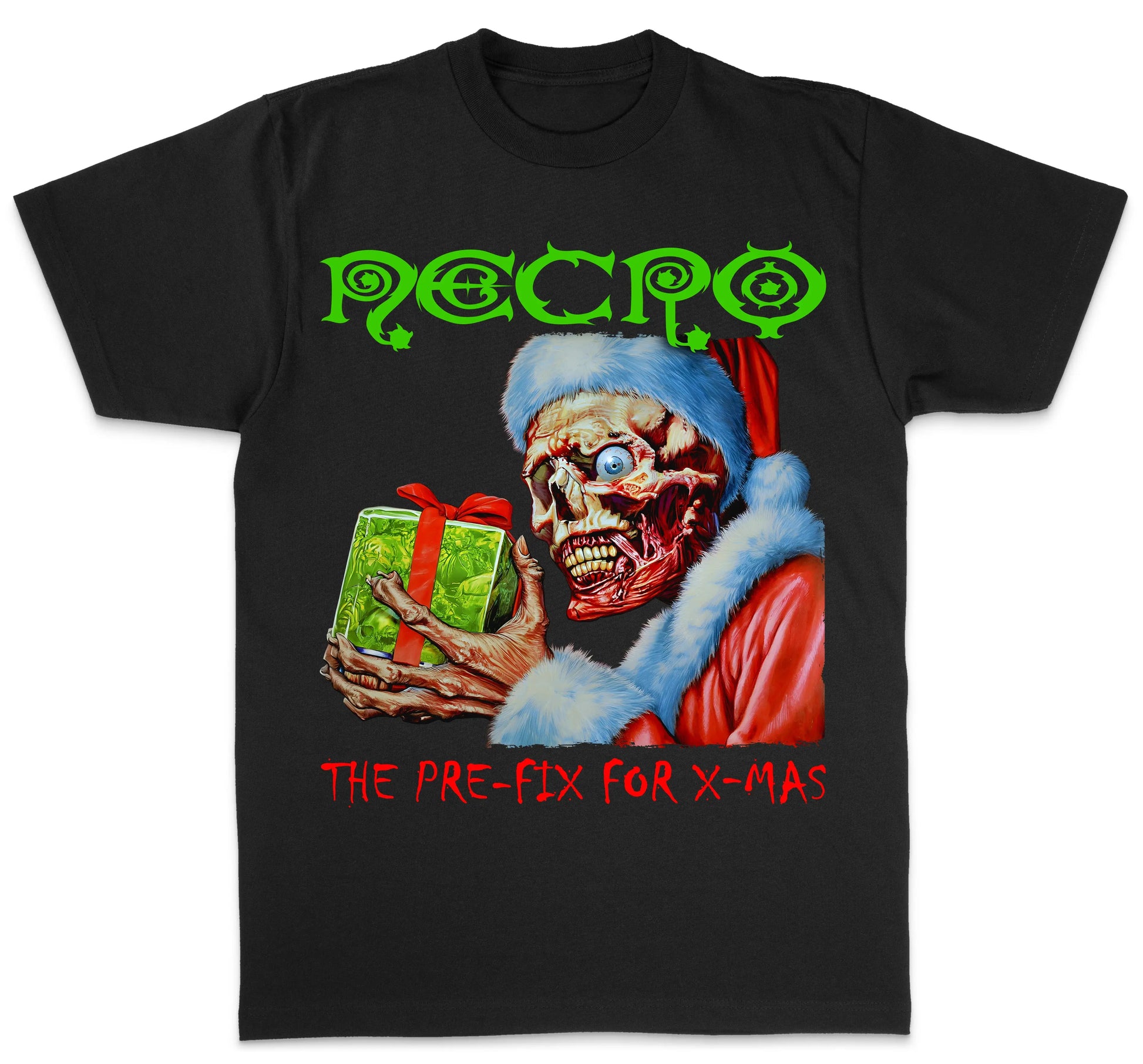 Necro - The Pre-Fix For X-Mas - Heavy Cotton Tee - Gilden 5000 NECRO SUPER STORE