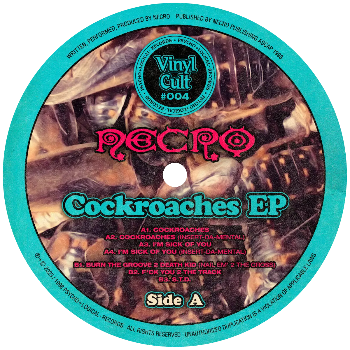 NECRO - Cockroaches EP Vinyl NECRO SUPER STORE