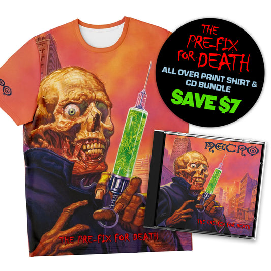 Necro - The Pre-Fix For Death - CD & All Over Print Bundle - YOU SAVE $7