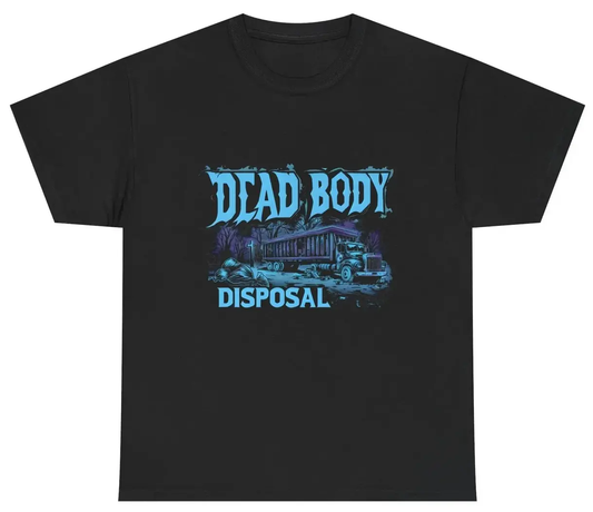 Necro - Dead Body Disposal - Heavy Cotton Tee - Gilden 5000 - Black NECRO SUPER STORE