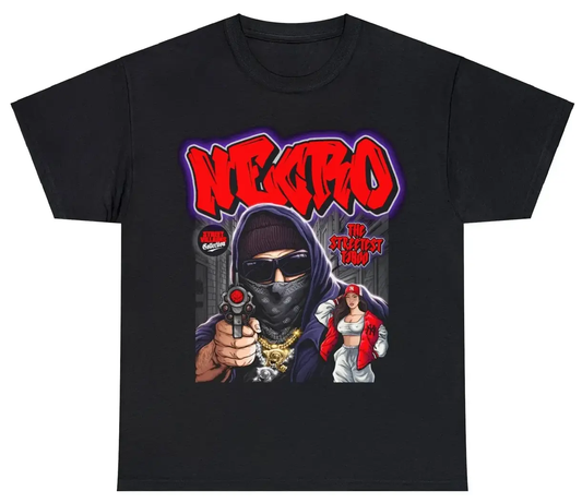 Necro - The Streetest Taboo - Heavy Cotton Tee - Gilden 5000 - Black NECRO SUPER STORE