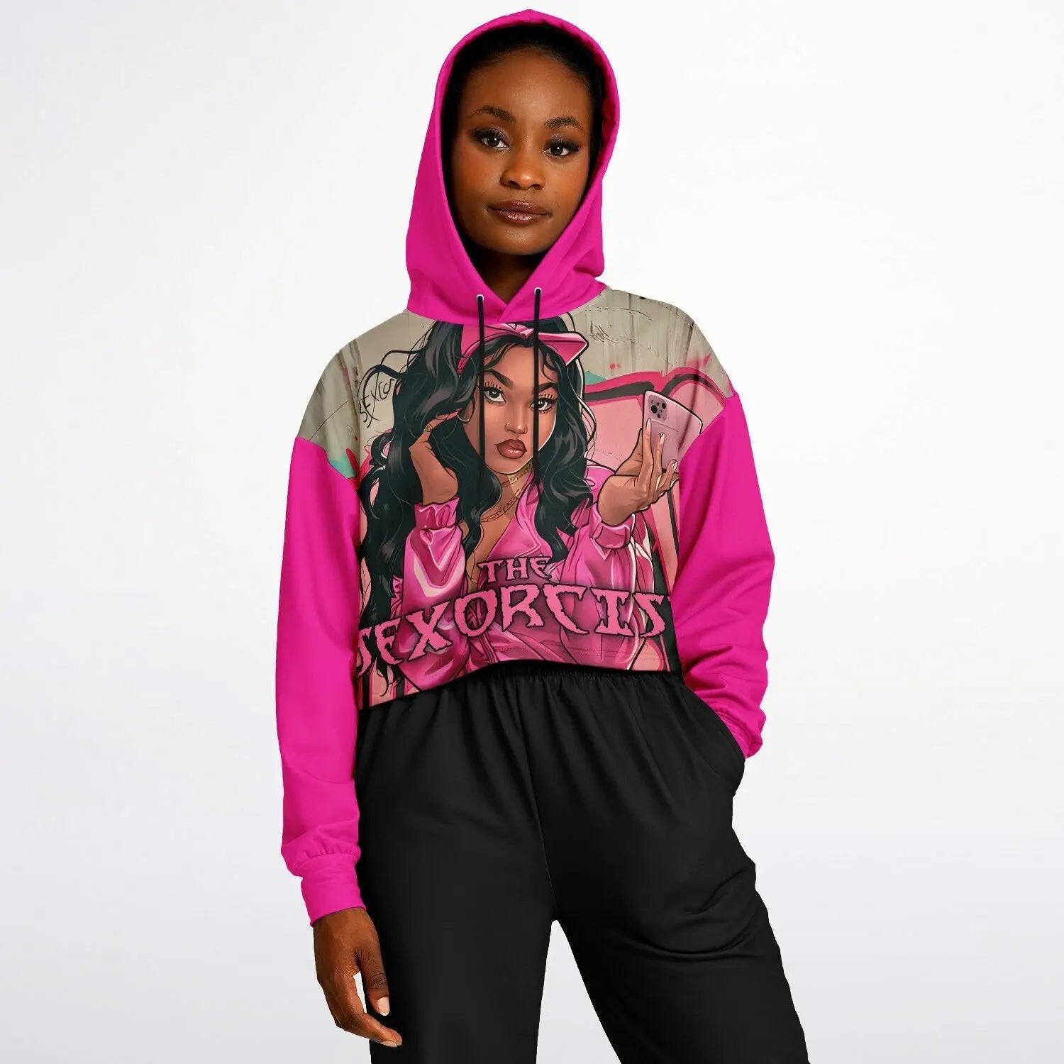 Sexorcist - Fly Latina - Ladies Fashion Dance Hoodie - NECRO SUPER STORE