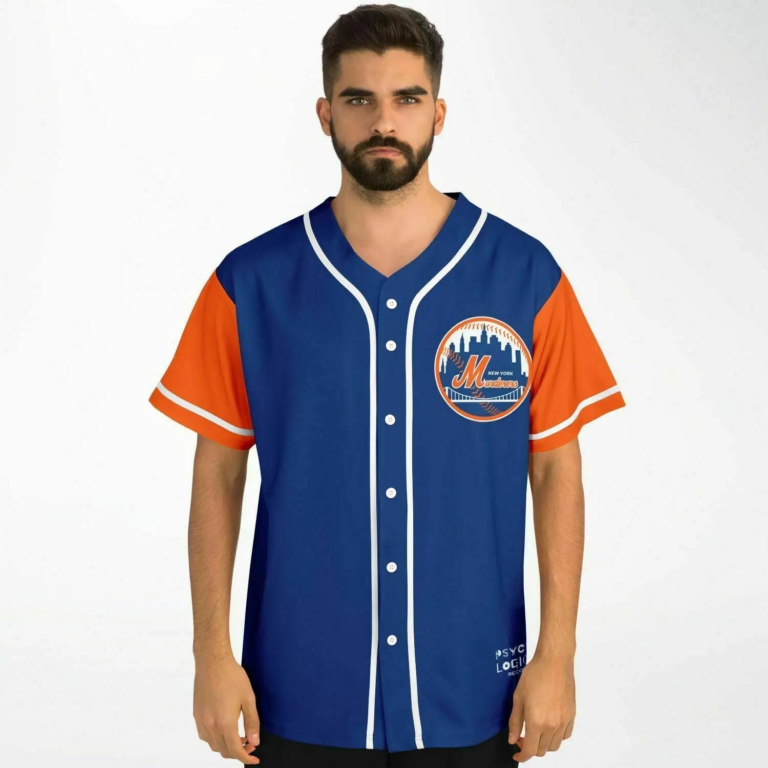 Necro - New York Murderers Blue/Orange 2 - Baseball Jersey NECRO SUPER STORE