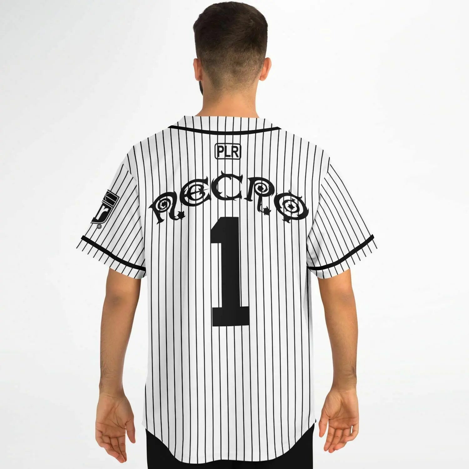 Necro - Pinstriped Baseball Jersey NECRO SUPER STORE