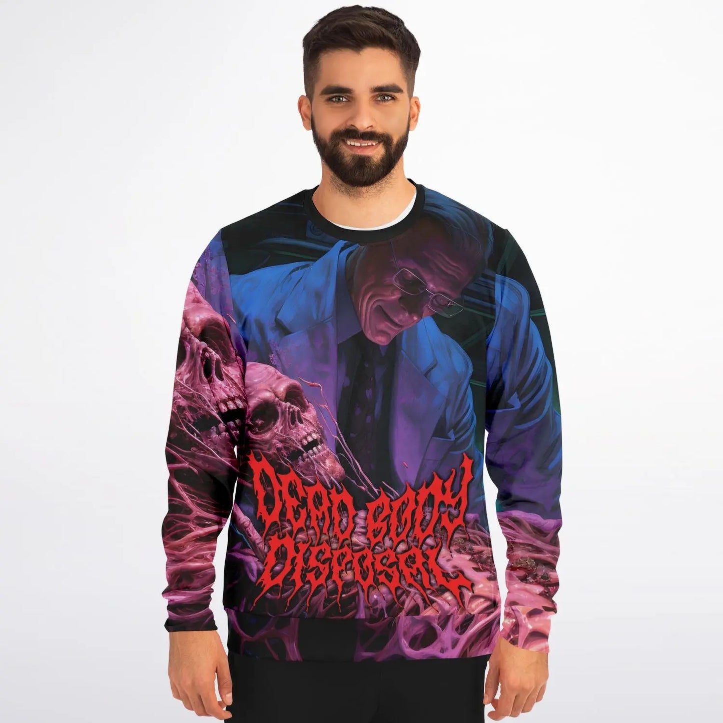 Necro - Dead Body Disposal - Athletic Sweatshirt - AOP NECRO SUPER STORE