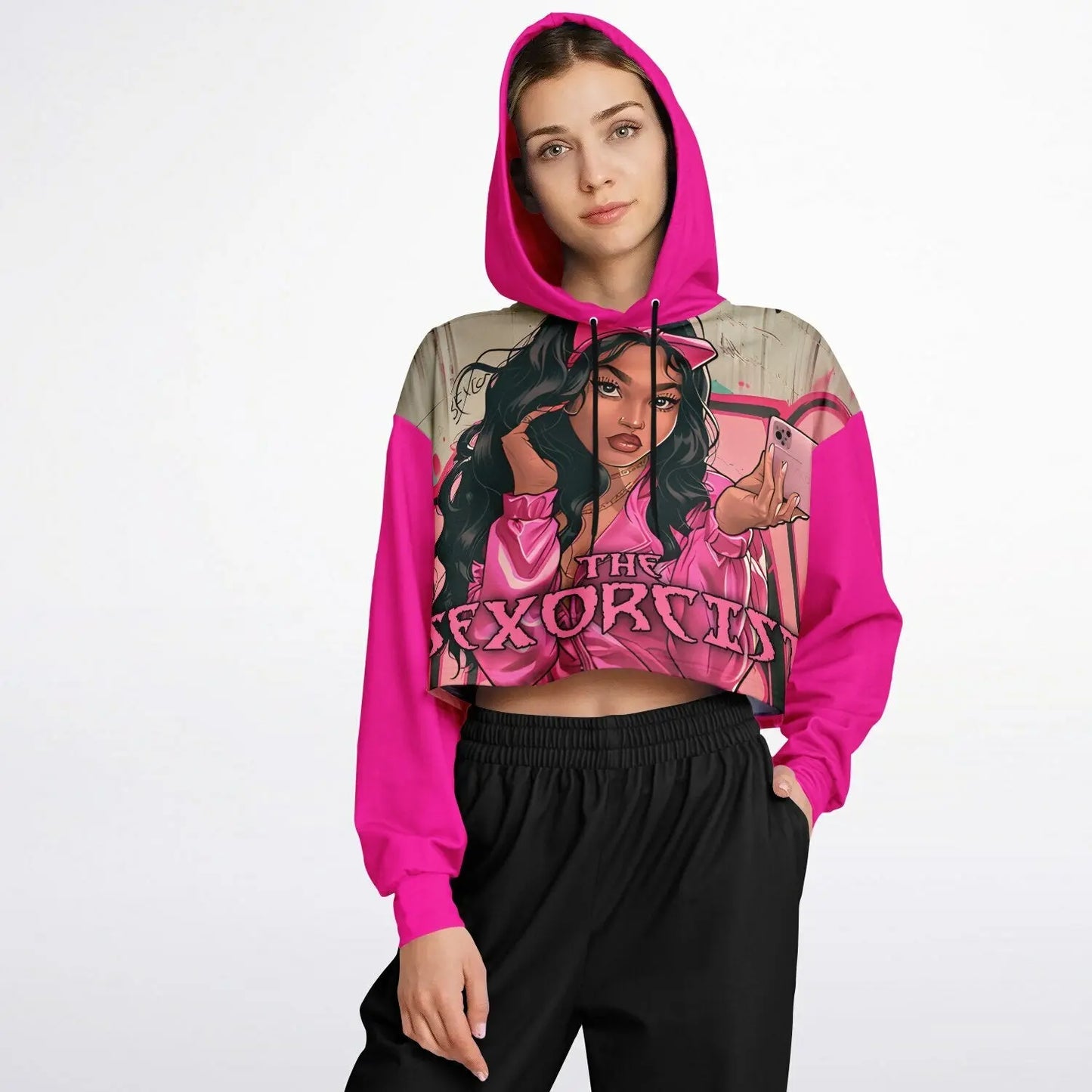 Sexorcist - Fly Latina - Ladies Fashion Dance Hoodie - NECRO SUPER STORE