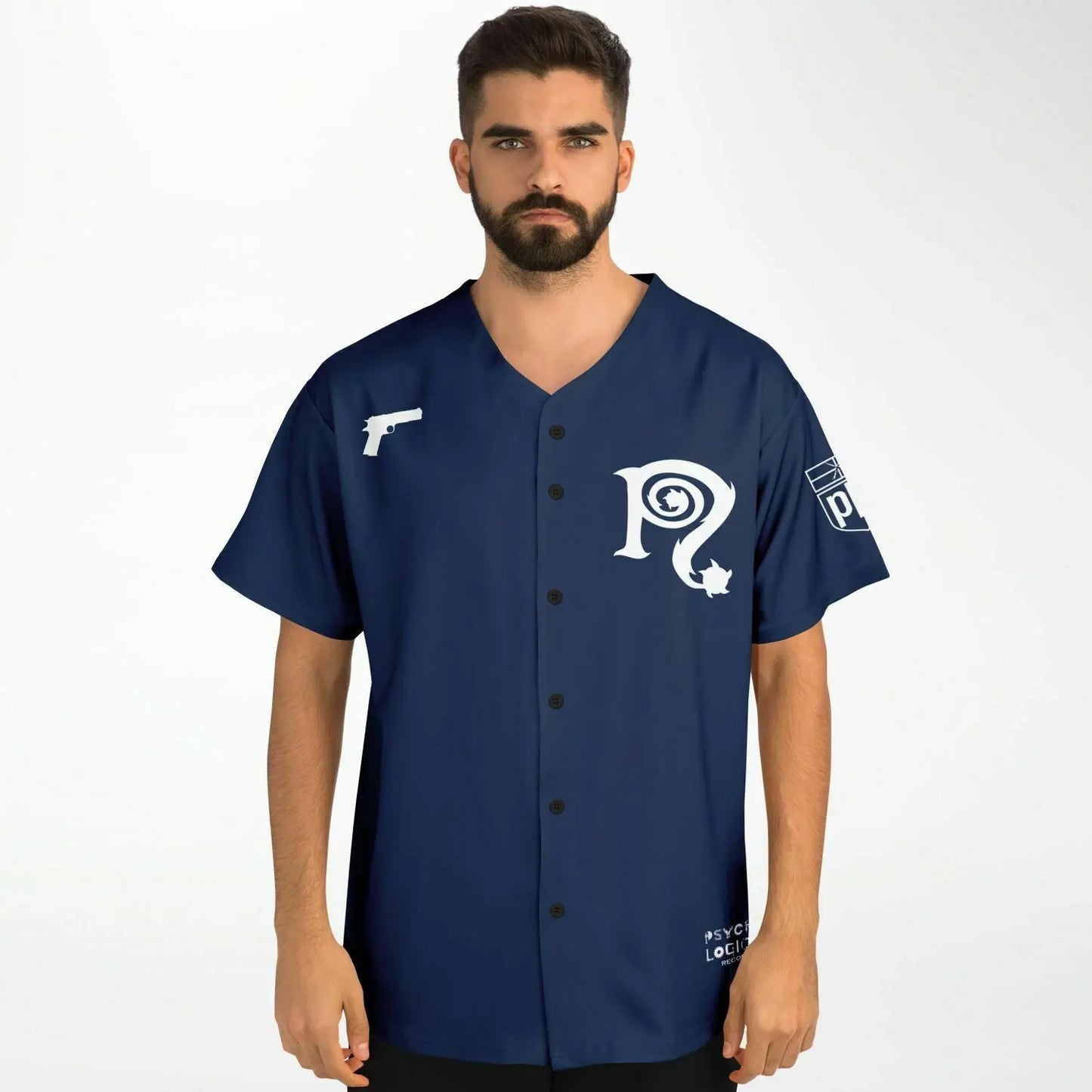 Necro - Baseball Jersey (Midnight Blue Yankees Colors) NECRO SUPER STORE